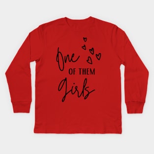 One Of Them Girls Kids Long Sleeve T-Shirt